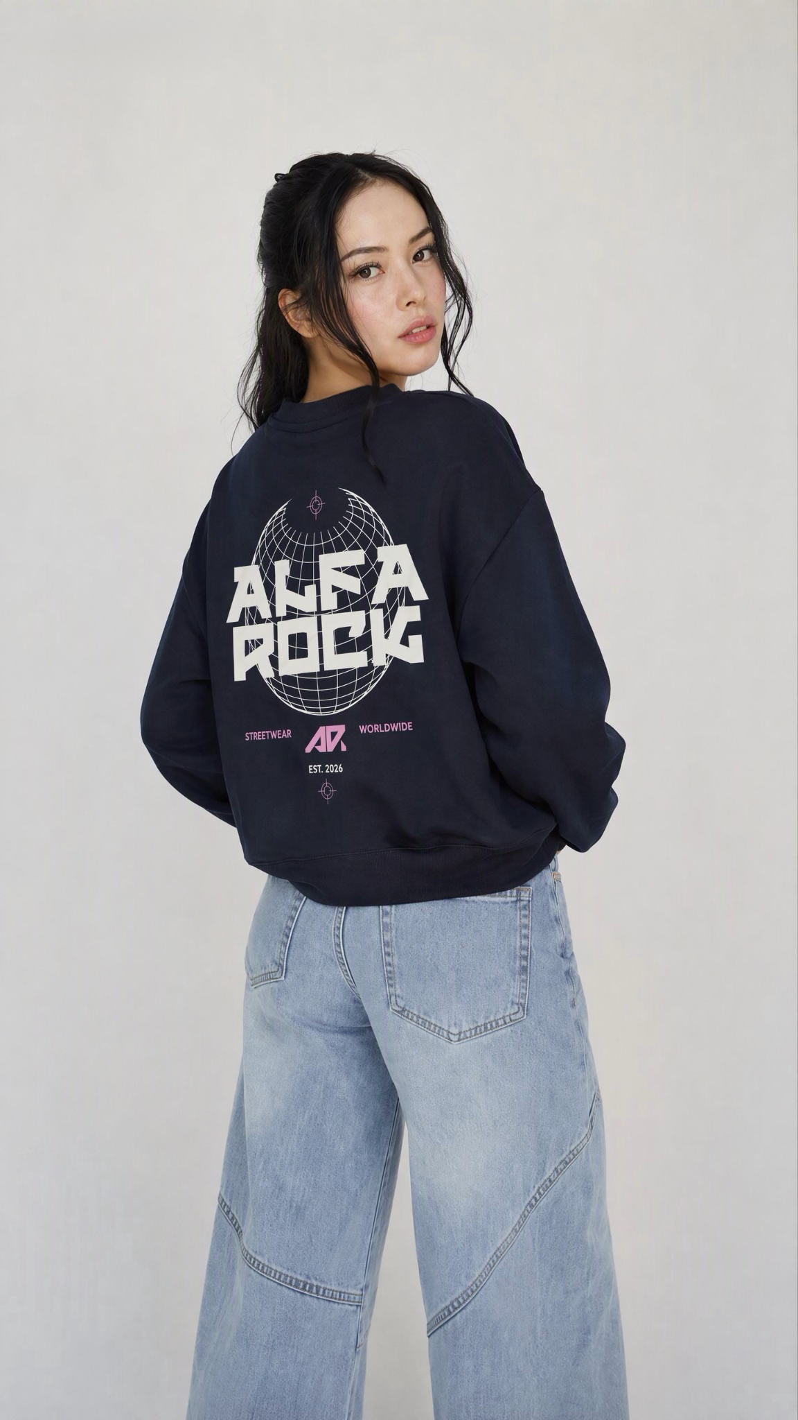 Around The World Jumper In Navy