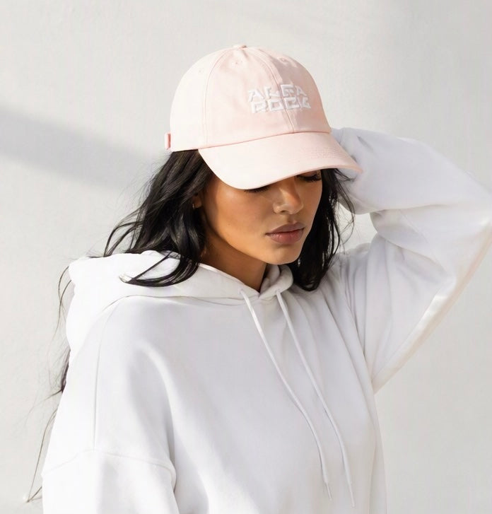 Embroidered Pink Baseball Cap