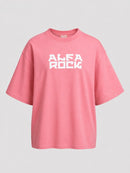 Around The World Oversized Tee in Pink