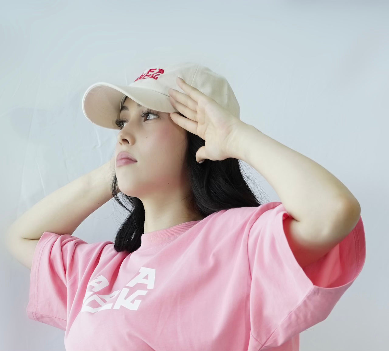 AR Classic Embroidered Cap in Beige