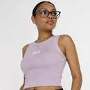 Ribbed Classic Crop Tank Top in Orchid