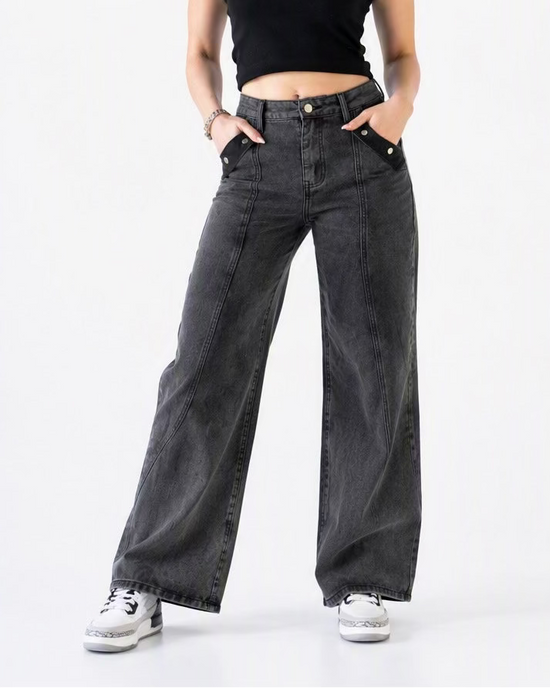 Black Straight Leg Jeans