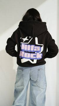 Stargirl Hoodie in Black Pink