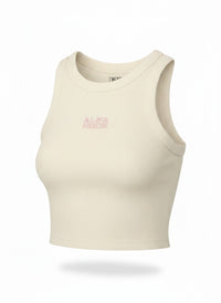 Ribbed Classic Tank Top in Cream