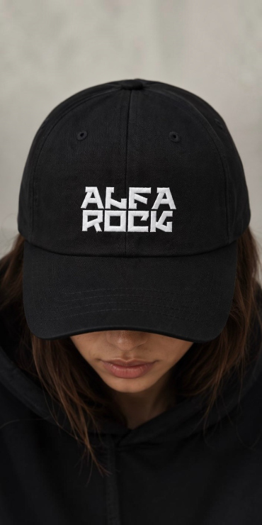 AR Classic Embroidered Cap in Black