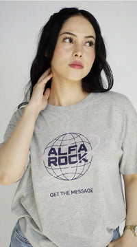 Get The Message Tee in Grey