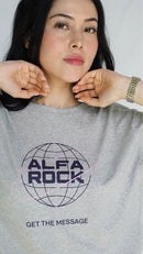 Get The Message Tee in Grey