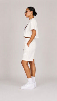 Heartstopper Crop Tee in Cream