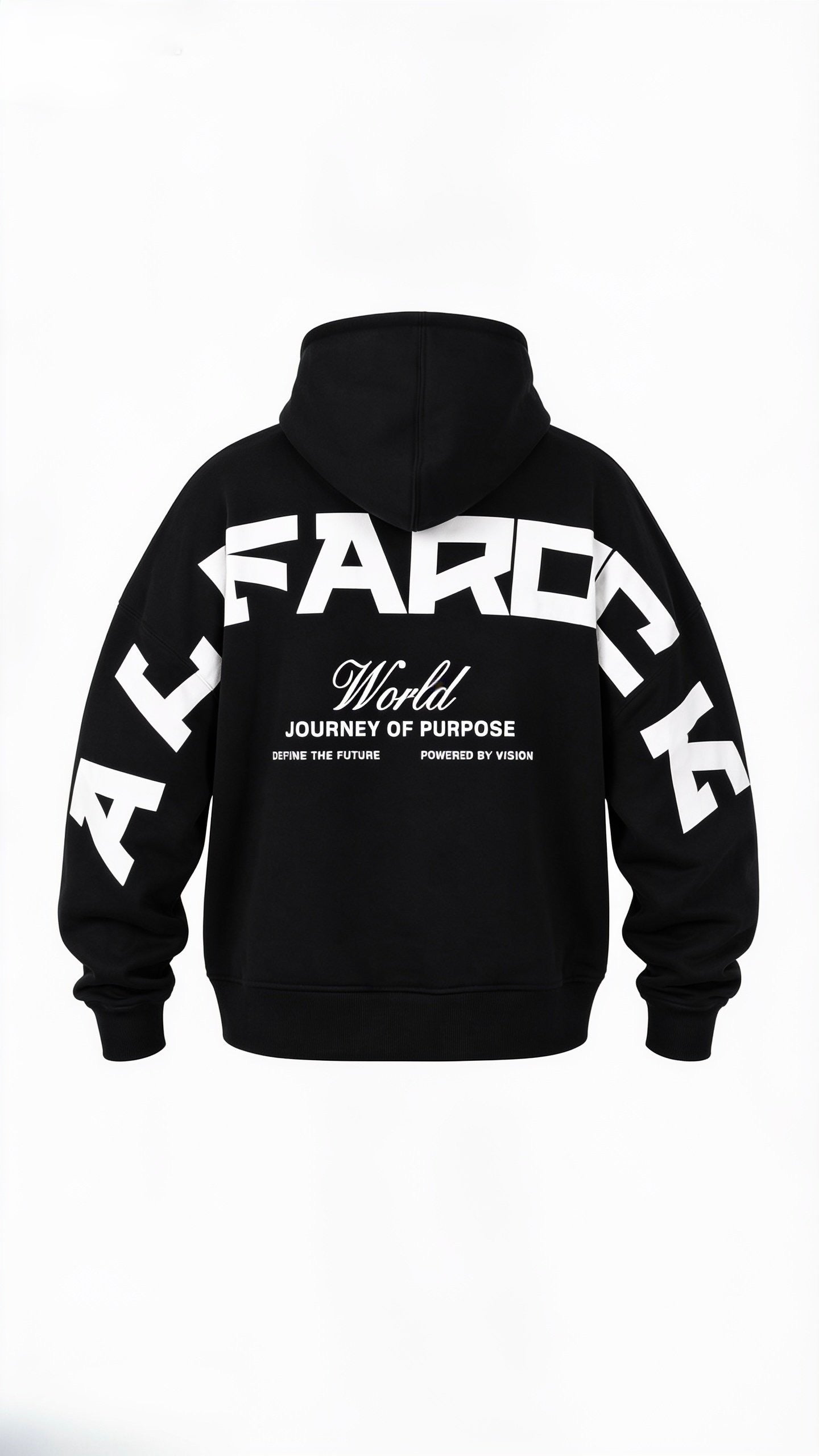 Journey of Purpose No Zip Hoodie in Black