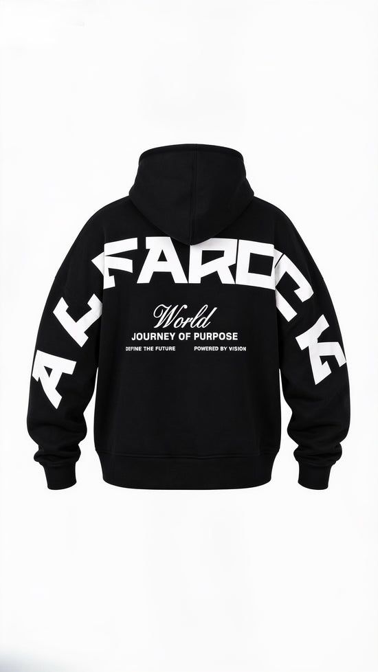 Journey of Purpose No Zip Hoodie in Black
