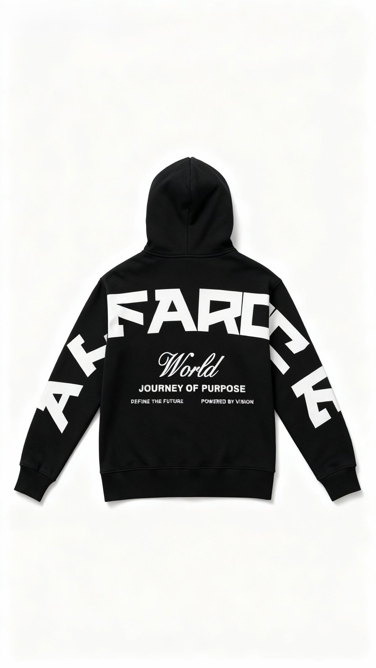 Journey of Purpose No Zip Hoodie in Black