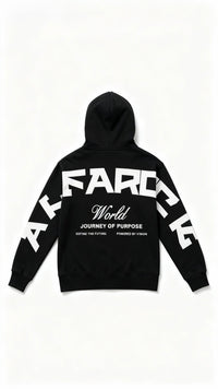 Journey of Purpose No Zip Hoodie in Black