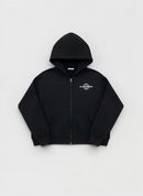 Stargazer Zip-Up Hoodie in Black