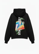 Stargazer Zip-Up Hoodie in Black