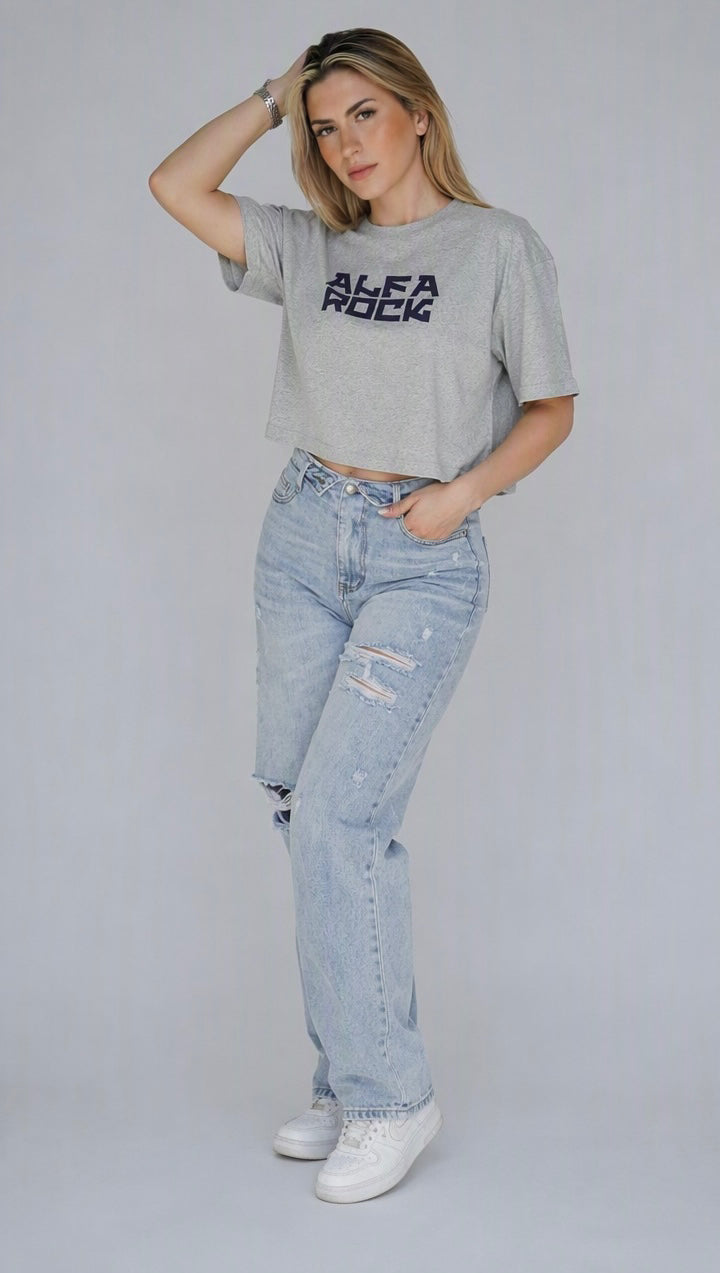 AR Icon Tee in Grey