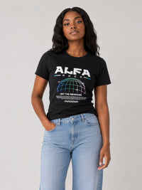 Get The Message Tee in Black