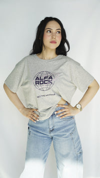 Get The Message Tee in Grey