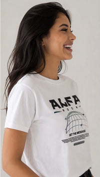 Get The Message Tee in White
