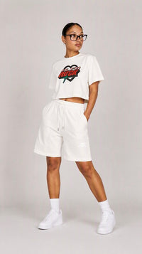 Heartstopper Crop Tee in Cream