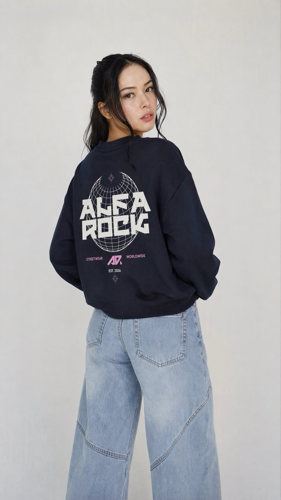 Around The World Jumper In Navy