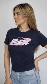 Orbirt Tee in Navy