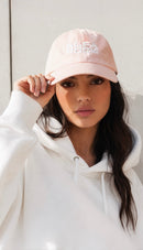 Embroidered Pink Baseball Cap