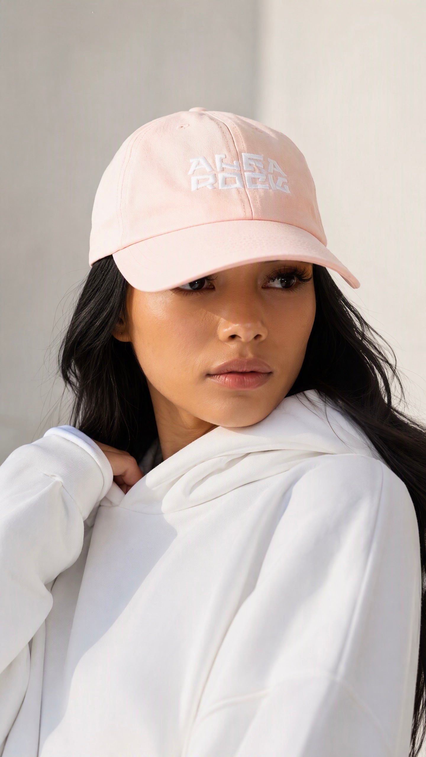 Embroidered Pink Baseball Cap