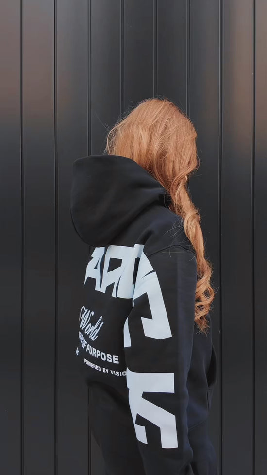 Journey of Purpose No Zip Hoodie in Black