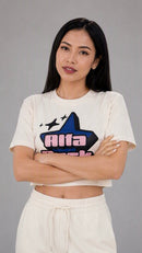 Stargirl Cropped Tee in Cream