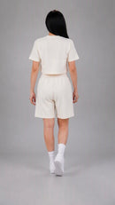 Stargirl Cropped Tee in Cream